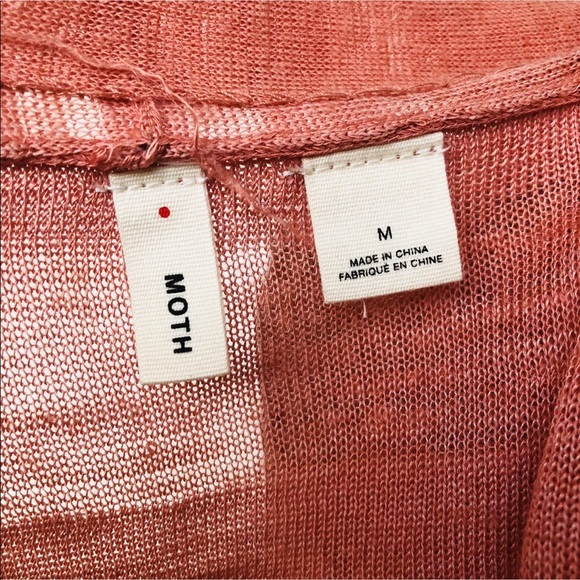 Anthropologie Moth Peach Sun Duster Sweater - Picture 7 of 7